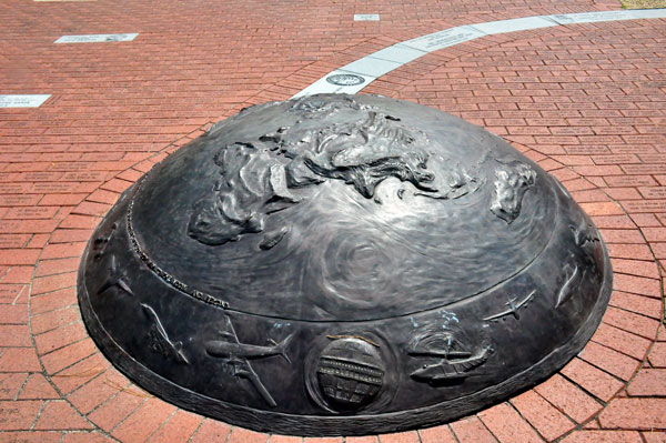 a center bronze dome